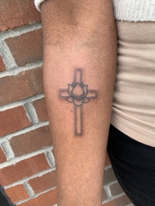 brick cross tattoos